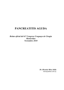 pancreatitis aguda - Sociedad de Cirugís del Uruguay