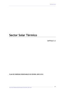 Sector Solar Térmico CAPITULO 3.3