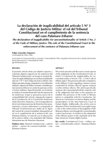 La declaración de inaplicabilidad del artículo 5 Nº 3 del Código de