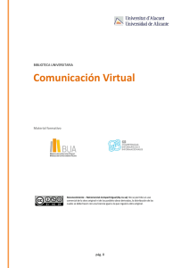 Comunicación Virtual - Universidad de Alicante