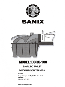 Información técnica modelo SANIX