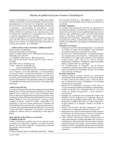 Normas de Publicación - Sociedad Venezolana de Cardiología