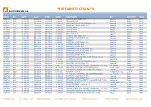 portainer cranes - paceco españa sa