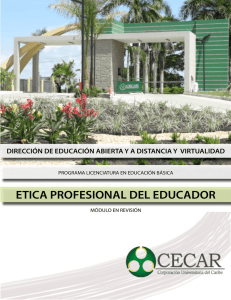 etica profesional del educador