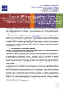 Respuesta de CCBE a consulta pública matrimonio y