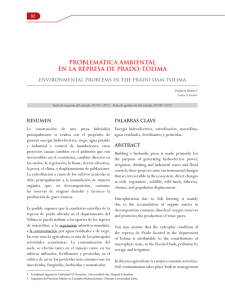 problemática ambiental en la represa de prado