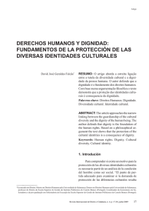 DERECHOS HUMANOS Y DIGNIDAD: FUNDAMENTOS DE LA