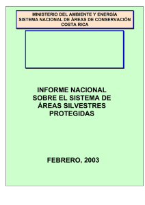 Informe Nacional sobre el Sistema Nacional de Áreas