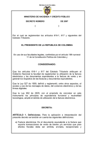 Por el cual se reglamentan los artículos 616-1, 617 y