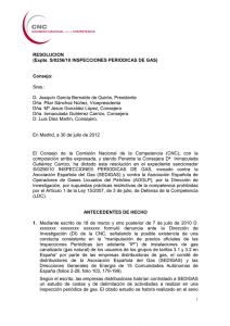 Expte. S/0256/10 INSPECCIONES PERIODICAS DE GAS