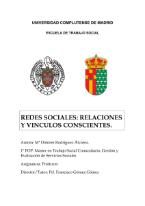 redes sociales: relaciones y vinculos conscientes. - E