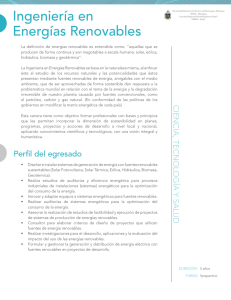 Ingeniería en Energías Renovables - FAREM-Estelí, UNAN