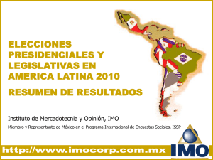 Diapositiva 1 - Instituto de Mercadotecnia y Opinión (IMO)