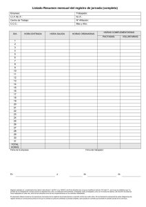 Listado Resumen mensual del registro de jornada (completo)
