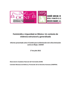 Informe Sombra CEDAW Feminicidio CDD y CMDPDH