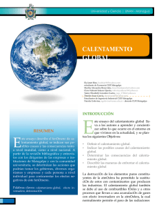 CALENTAMENTO GLOBAL - Portal de Revistas de Nicaragua