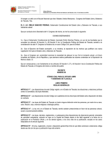 Código Civil para el Estado Libre y Soberano de Tlaxcala