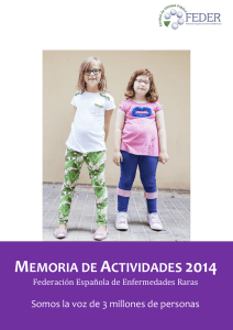 memoria de actividades 2014 - Federación Española de
