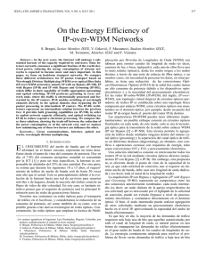 On the Energy Efficiency of IP-over-WDM Networks