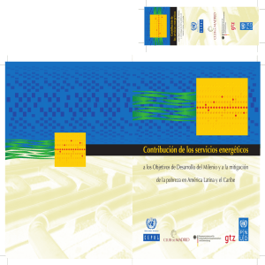 Contribución de los servicios energéticos a los Objetivos de