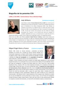 Perfil de los ponentes de Cantabria Campus Nobel