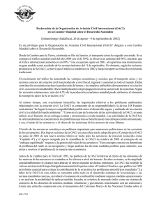 Declaración de la Organización de Aviación Civil Internacional (OACI)