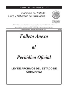 Ley de Archivos del Estado de Chihuahua