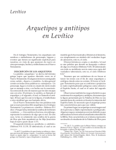 3 Levítico – Arquetipos y antitipos en Levítico