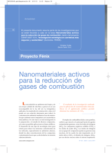 Nanomateriales activos para la reducción de