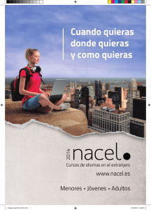 Catálogo de cursos de idiomas Nacel 2014