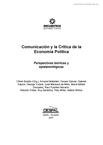 Comunicación y la Crítica de la Economía Política