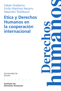 Etica y Derechos Humanos en la cooperación internacional