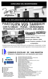 Afiche Concurso - Consejo Escolar San Martín