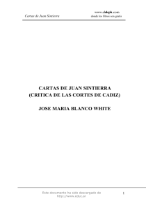 Blanco White, Jose Maria - Cartas de Juan SinTierra