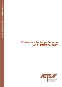 Obras de interés geotécnico OBRAS DE INTERÉS