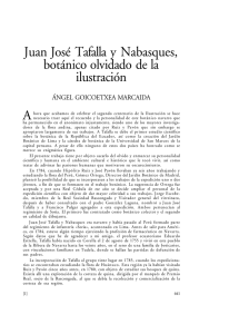 Juan José Tafalla y Nabasques, botánico olvidado