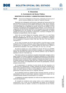 Anuncio de la Delegación de Economía y Hacienda de Cuenca por