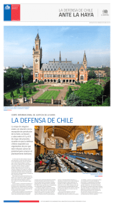 la defensa de chile - Ministerio de Relaciones Exteriores de Chile
