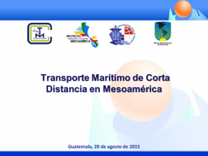 Transporte Marítimo de Corta Distancia en Mesoamérica
