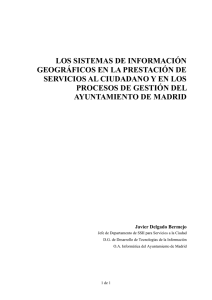 los sistemas de información geográficos en la prestación de