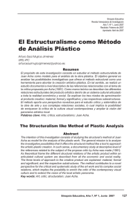 El Estructuralismo como Método de Análisis Plástico - revistas