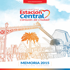 memoria 2015 - Municipalidad de Estación Central