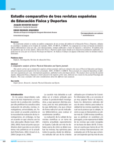 Estudio comparativo de tres revistas españolas de Educación Física