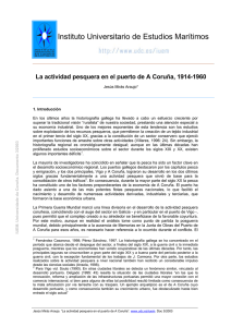 La actividad pesquera en el puerto de A Coruña, 1914 - 1960