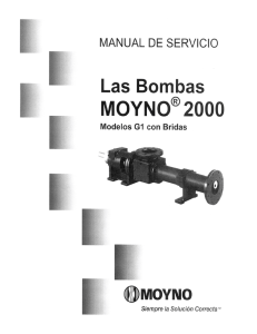 Moyno® 2000 Pumps - Service Manual (G1 Model) : Spanish