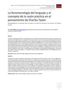 La fenomenología del lenguaje y el concepto de la razón práctica