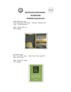 ISBN: 978-987-3664-1 - Colegio Nacional de Buenos Aires