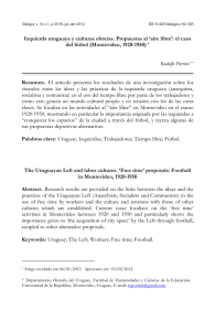 `aire libre`: el caso del fútbol (Montevideo, 1920-1950)