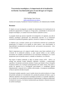 Trayectorias tecnológicas y la importancia de la localización