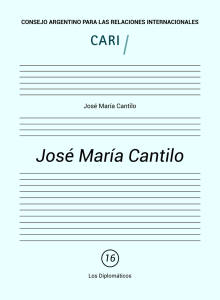 José María Cantilo - Consejo Argentino para las Relaciones